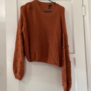 Burn orange knitted sweater